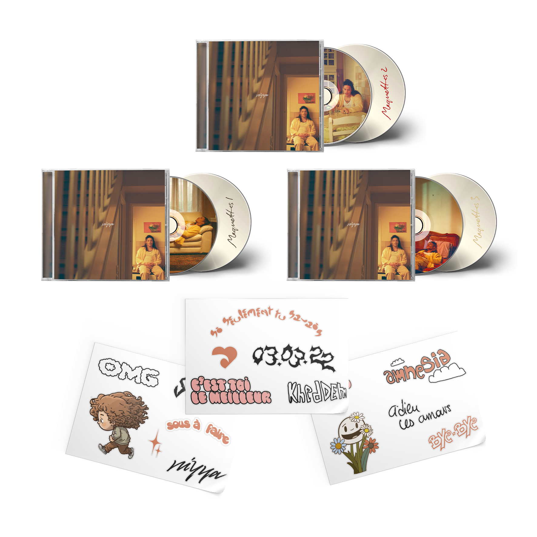 PACK 3CDS + 3CDS “MAQUETTES” OFFERTS
